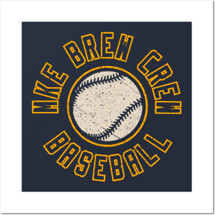 VINTAGE MKE Brew Crew Baseball Posters and Art